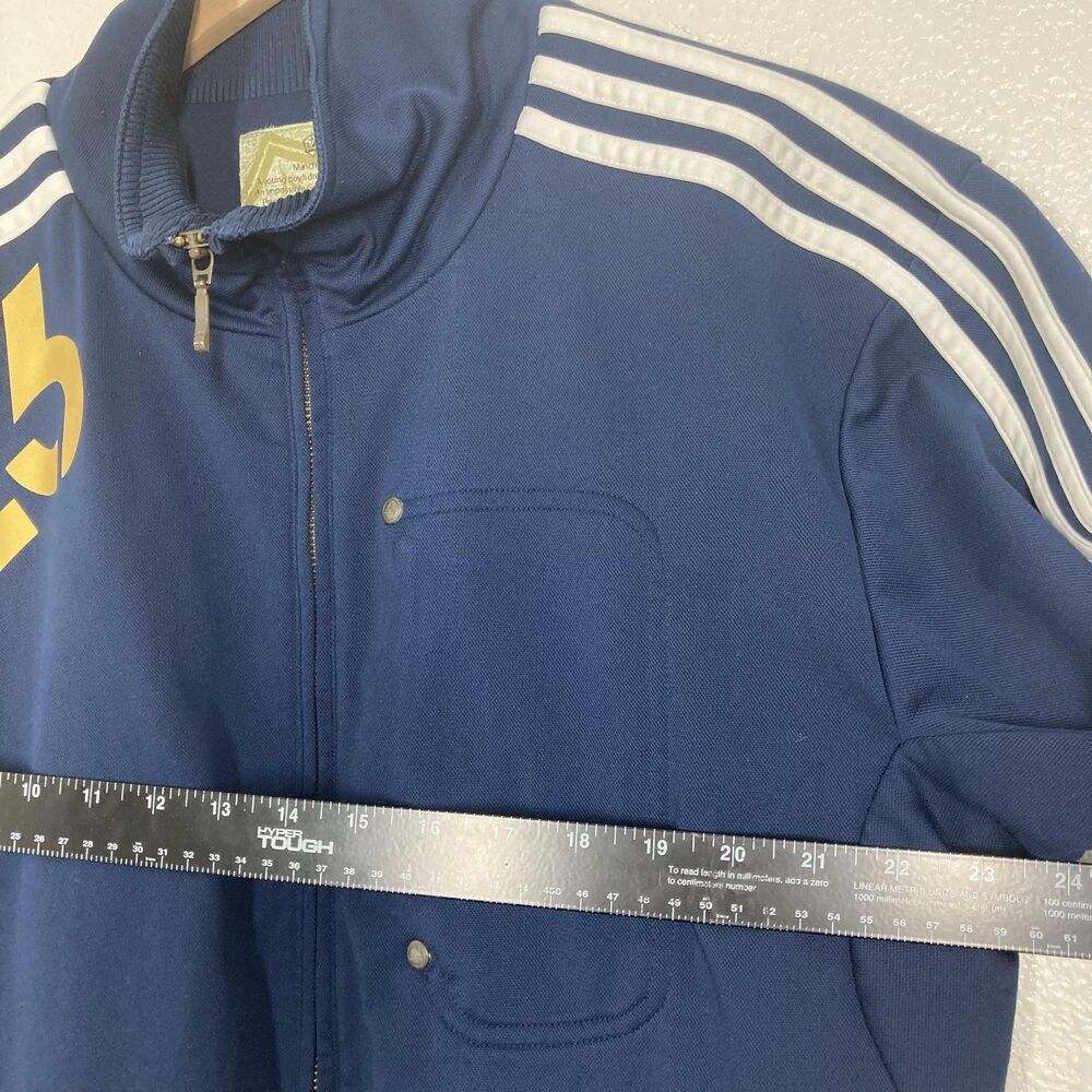 Adidas Jacket Mens Large Navy Blue LA Galaxy DB23 Beckham 25 Soccer Track 2009 - Picture 7 of 16